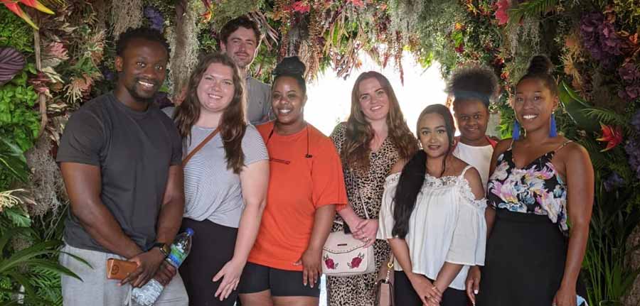 In summer 2021, Isabelle (second from left) interned with the 2-3 Degrees Foundation, a non-profit aimed at inspiring and empowering young people to realize their potential. Isabelle is seen here with the 2-3 Degrees team.