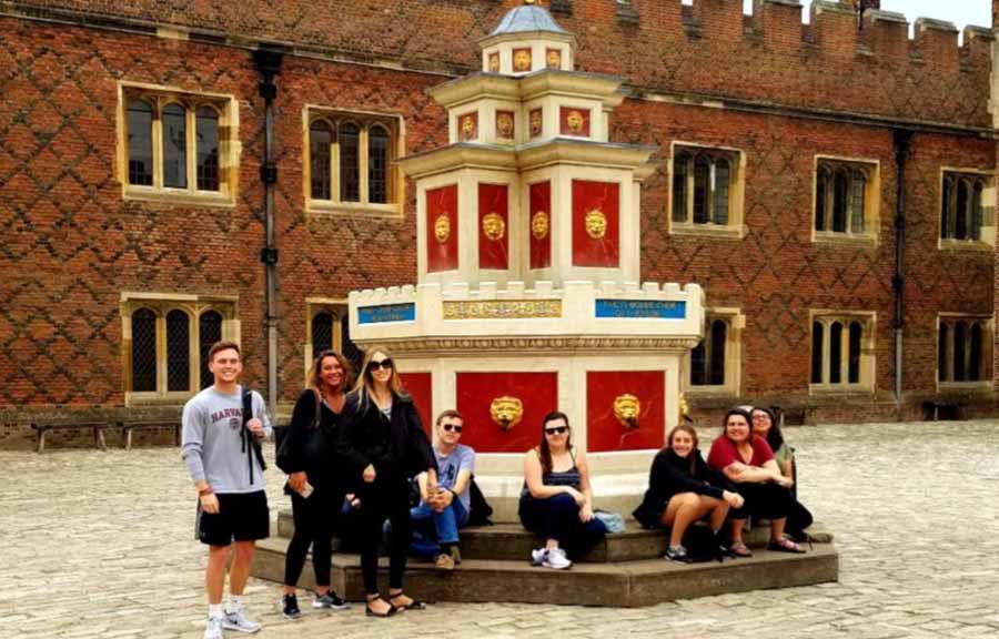 Students visit Hampton Court Place