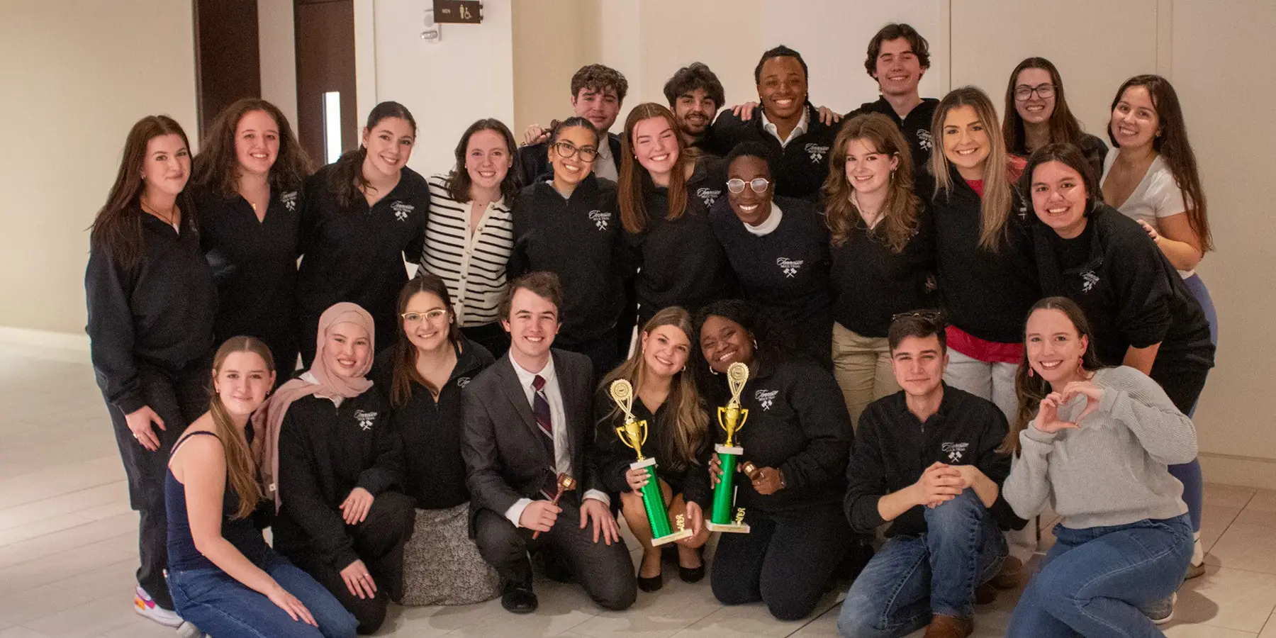 Group photo of the Mock Trial team