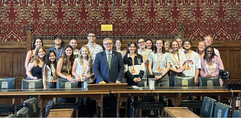 Political Science tudents meeting with Lisa Cameron MP, Scottish National Party.